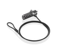 AISENS - ASLK-D40N03-BK - Cavo di Sicurezza con Serratura a Combinazione per Computer, Monitor, Portatile 1,5 m