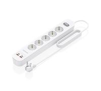 AISENS ASPS-2A2C14-W prolunghe e multiple 14 m 5 presa(e) AC Interno Bianco