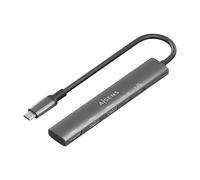 AISENS ASUC-5P022-GR replicatore di porte e docking station per laptop Cablato USB 3.2 Gen 1 (3.1 Gen 1) Type-C Grigio