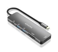 Aisens Hub USB ASUC-6P016-GR Grigio (1 Pezzo)