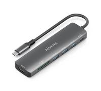 AISENS ASUC-7P025-GR replicatore di porte e docking station per laptop Cablato USB 3.2 Gen 1 (3.1 Gen 1) Type-C Grigio