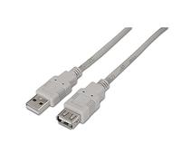 AISENS Cable ALARGADOR USB A101-0014 CONECTORES Tipo A Macho-Tipo A HEMBRA 3M Beige