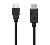 Cavo convertitore DisplayPort a HDMI Aisens da 3 m nero
