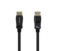 AISENS CABLE DISPLAYPORT A149-0430/ DISPLAYPORT MACHO DISPLAYPORT MACHO/ 0.5M/ NEGRO