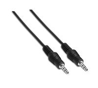 AISENS Cable ESTÉREO A128-0141/ Jack 3.5 Macho Jack 3.5 HEMBRA/ 30CM/ Negro