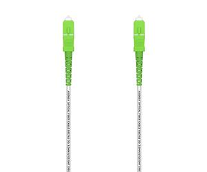 AISENS CABLE FIBRA Ã“PTICA LATIGUILLO G657A2 3.0 9/125 SMF SIMPLEX CPR DCA LSZH, SC/APC-SC/APC, BLANCO, 3.0M