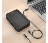 AISENS CAJA EXTERNA 3.5" SATA A USB-C USB3.1 GEN1 Negra