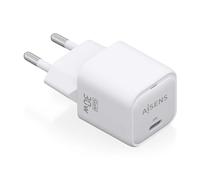 AISENS Caricatore GaN 30 W 1 x USB C PD3 0 QC4 0 Bianco