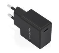 AISENS Caricatore GAN USB-C PD3.0 1 x USB-C 20 W, nero