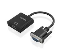AISENS Cavo convertitore SVGA Audio a HDMI SVGA M Jack 3 5H USB MicroB H HDMI A H Nero 20cm