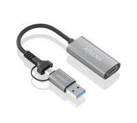 AISENS Convertitore HDMI A109-0913 USB-A/USB-C 1920x1080 Maschio 15 cm Grigio