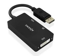 AISENS Convertitore Displayport V1 2 a VGA DVI HDMI DP 1 2 M VGA H DVI H HDMI H 4K Nero 15 cm