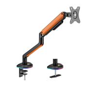 AISENS DT32TSR-249 supporto da tavolo per Tv a schermo piatto Nero Arancione Scrivania