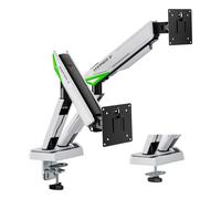 AISENS DT38TSR-345 Supporti a parete per TV 965 cm (38) Scrivania Nero Bianco