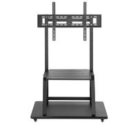 AISENS ECO supporto da pavimento con ruote, vassoio DVD per Monitor/TV 150Kg da 37-100, Nero