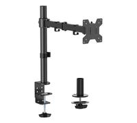 AISENS Eco supporto da tavolo rotante e inclinabile per monitor/TV 10kg (3 Perni, 1 Braccio) da 17-32, Nero