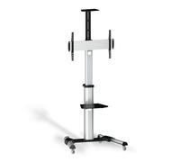 Aisens Ft70tre-037 27-70´´ Max 50kg Floor Stand With Wheels+dvd Tray Nero,Argento