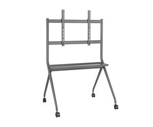 Aisens FT86FE-143 Supporto da pavimento Pro con vassoio per schermo interattivo/TV fino a 120 kg di 50-86 nero