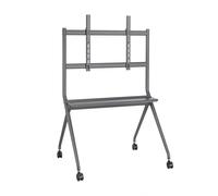 Supporto da pavimento Aisens PRO con ruote - 1 vassoio per schermo/TV interattivo 120 kg da 50-86 - Colore nero