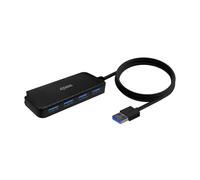 AISENS Hub USB 3.0, Tipo A/M-4x Tipo A/H, Nero, 60 cm