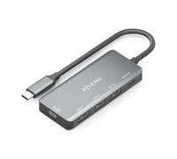 AISENS Hub USB Tipo A109-0945- 3xUSB- 1xUSB Tipo-C- 1xUSB Tipo-C PD- Gris