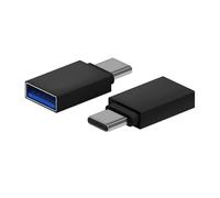AISENS Mini Adaptador USB 3.2 a USB-C Hembra/Macho Aluminio Negro