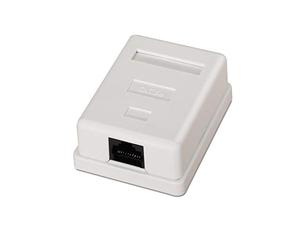 AISENS ROSETA DE Superficie RJ45 A138-0296 CAT5E UTP 1*TOMA Color Blanco
