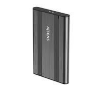 AISENS - ASE-2526GR - Scatola esterna 2,5" 9,5 mm Sata A USB 3.0/Usb3.1 Gen1, Grigio