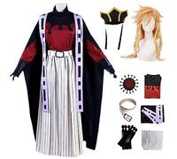AISHANGYIDE Douma Cosplay Costume con Parrucca e Accessori Anime Kimetsu No Yaiba Cosplay Costume Douma Outfit Halloween Carnival Party Stage Performance Costume Adulto