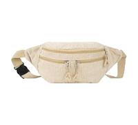 Aisi Marsupio da donna, in velluto a coste, alla moda, casual, da viaggio, borsa a tracolla, borsa sportiva, cachi, Taglia unica, Marsupio alla moda