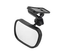 AISIBO Baby Car Mirror, Monitor Infant Child Mirrors for Rear Facing Car Seat with Wide Clear View - Safety Shatterproof Rearview Mirror Adjustable Acrylic 360° for Back Seat(black)