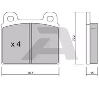 AISIN BPFI-1037 Kit pastiglie freni
