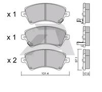 AISIN BPTO-1009 Kit pastiglie freni