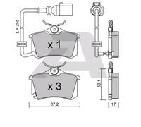 AISIN BPVW-2004 Kit pastiglie freni