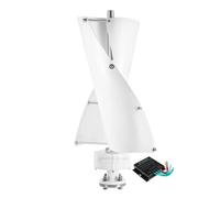 AISINILALAO 12V 24V 48V Kit di Turbine del generatore di Vento Verticale 8000W 2 Lame Kit di Turbine eoliche a Spirale con Controller Adatto per i villaggi montuosi,12v