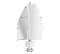 AISINILALAO 12v, Generatore Portatile a Turbina Eolica Verticale Spirale da 1500W, 48V 24V 12V, Mulino a Vento a 2 Pale per Energia Libera con Controller per Lampione Ibrido Eolico-Solare