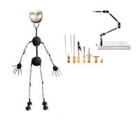 AISINILALAO 17cm,Kit di Animazione Stop Motion Sistema di Rigging per Armatura Fai-da-Te con 5 connettori per animatori, Kit di staffe per riprese in Stop Motion (12 cm-20 cm)