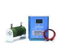 AISINILALAO 220v, Controller Booster di Carica Ibrido Eolico-Solare MPPT a Bassa velocità d'Avvio 2800W, 12V 24V 48V per Generatore Eolico da 1600W e Pannello Solare da 1200W (Blu)