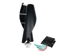 AISINILALAO 220v, Turbina eolica ad ASSE Verticale da 10000W, Mulino a Vento a 2 Pale a Bassa rumorosità, generatore Eolico 12V/24V/48V/220V, Set Completo di turbina per la Famiglia con Controller