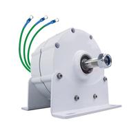 AISINILALAO 24v, Turbina Eolica Portatile da 16000W, Alternatore AC Trifase 220V 48V 24V 12V Senza Ingranaggi, Generatore A Magnete Permanente Adatto per Energia Idraulica/Eolica (con Base)