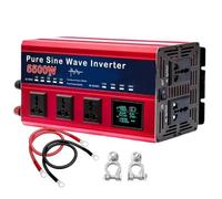 AISINILALAO 5500W DC da 72V su AC 110V Inverter Pure Sine Wave A 60Hz Converter Fase SPASSO Inverter con Schermo LCD E 5 Prese CA per Casa, Camper, Campeggio, Esterno,12V TO 110V