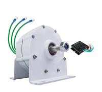 AISINILALAO A Bassa velocità 5000W 12V 24V 48V AC Generatori di magneti permanenti Senza Ingranaggi Nuovi generatori di energia con Controller per energia idrica e turbina,12v