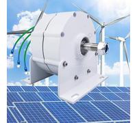 AISINILALAO Generatore a Magnete Permanente Senza spazzole 1500 W CA 12 V 24 V 48 V Alternatore a Magnete Permanente a Basso Numero di Giri con Base Adatto per generatori agricoli/idroelettrici,48V