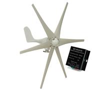 AISINILALAO Generatore di energia eolica Verticale Orizzontale 20000W 3 Fasi AC 6 Pale 12V 24V 48V 220V Generatore di turbina eolica Orizzontale Kit Completo di Mulino a Vento per la casa,24v