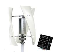 AISINILALAO Generatore Eolico a ASSE Orizzontale da 1500W 24V/48V, Mulino a Vento ad Alta Efficienza a 3 Pale con Controller Ibrido Eolico-Solare, per Casa, Fattoria, Capanno,220v
