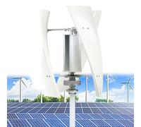 AISINILALAO Generatore Eolico da 6000 W, Nuovo generatore Eolico con regolatore, Silenzioso, 12 V/24 V/48 V, per Barche, terrazze, cabine,48v