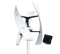 AISINILALAO Generatore Solare Portatile, Generatore Eolico A Turbina AC A 3 Pale A Basso Rumore 12V-220V 2000W con Controller MPPT, per Casa, Barche, Illuminazione Stradale (Bianco),12v