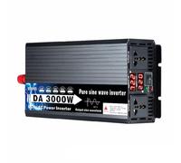 AISINILALAO Inverter A Onda Sinusoidale Pura A Fase Divisa da 3000W, Convertitore DC 48V 72V in AC 120V/240V, con 2 Prese AC, Inverter per Auto per Energia Solare off-Grid, RV,72V to 220V