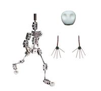 AISINILALAO Kit di Armatura Stop Motion Fai-da-Te, Scheletro di Figura di Burattino in Metallo 12CM-20CM, Facile da Montare, Design Animato del Personaggio, per L'animazione Stop Motion,15CM