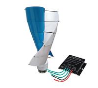 AISINILALAO Kit Generatore di Turbina Eolica A Spirale A Basso Rumore da 8000W, Generatore A Magnete Permanente Trifase CA da 12V 24V 48V con Controller per Illuminazione Stradale Domestica,24v